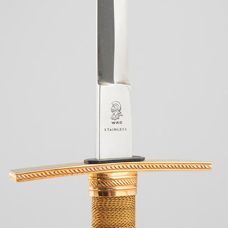 A Swedish Air force officer's dagger, with scabbard.