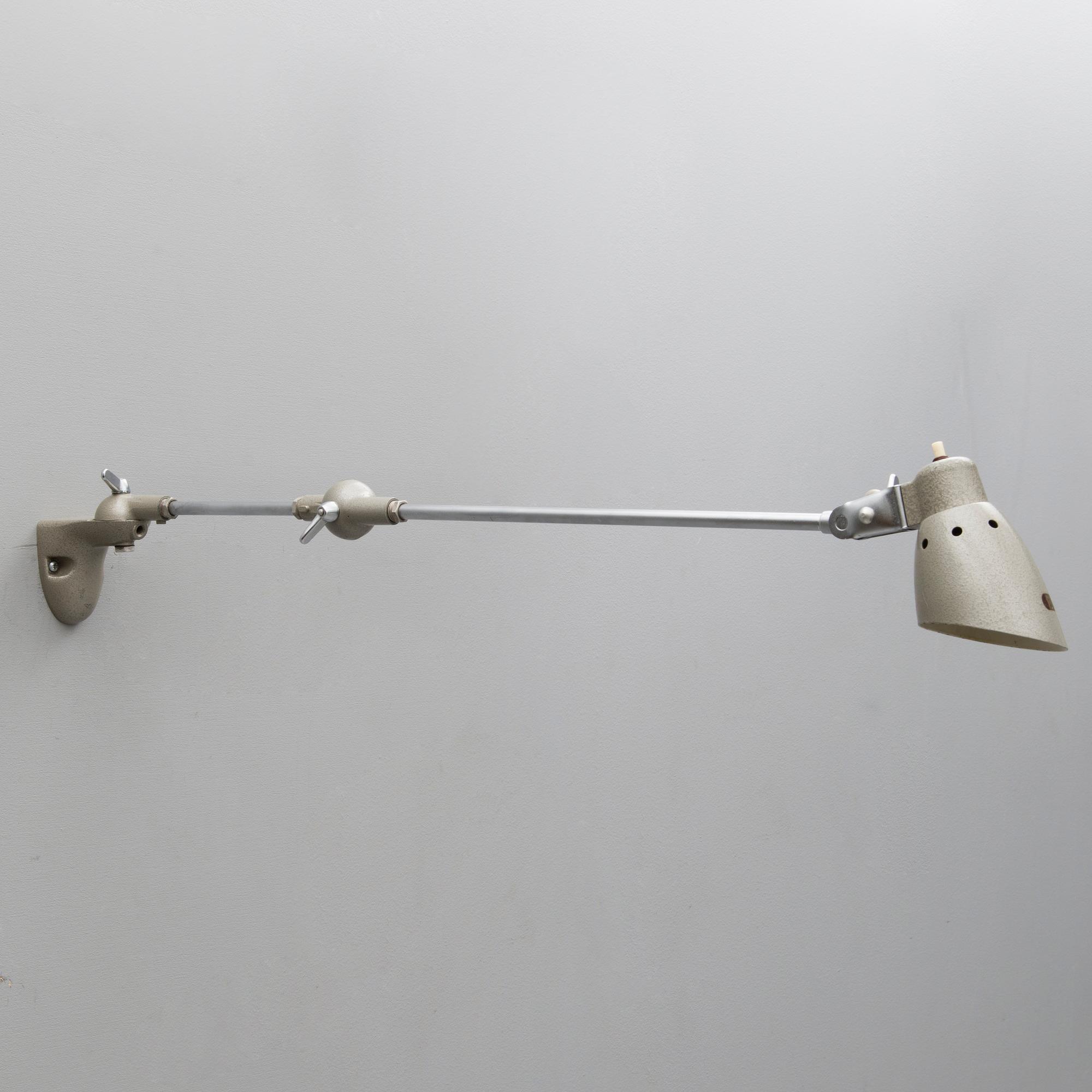 A 1950s Industrial Workshop Table Lamp by Pfaff, Germany.
