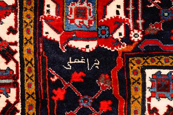 A Meymeh rug, signed, 426 x 310 cm.