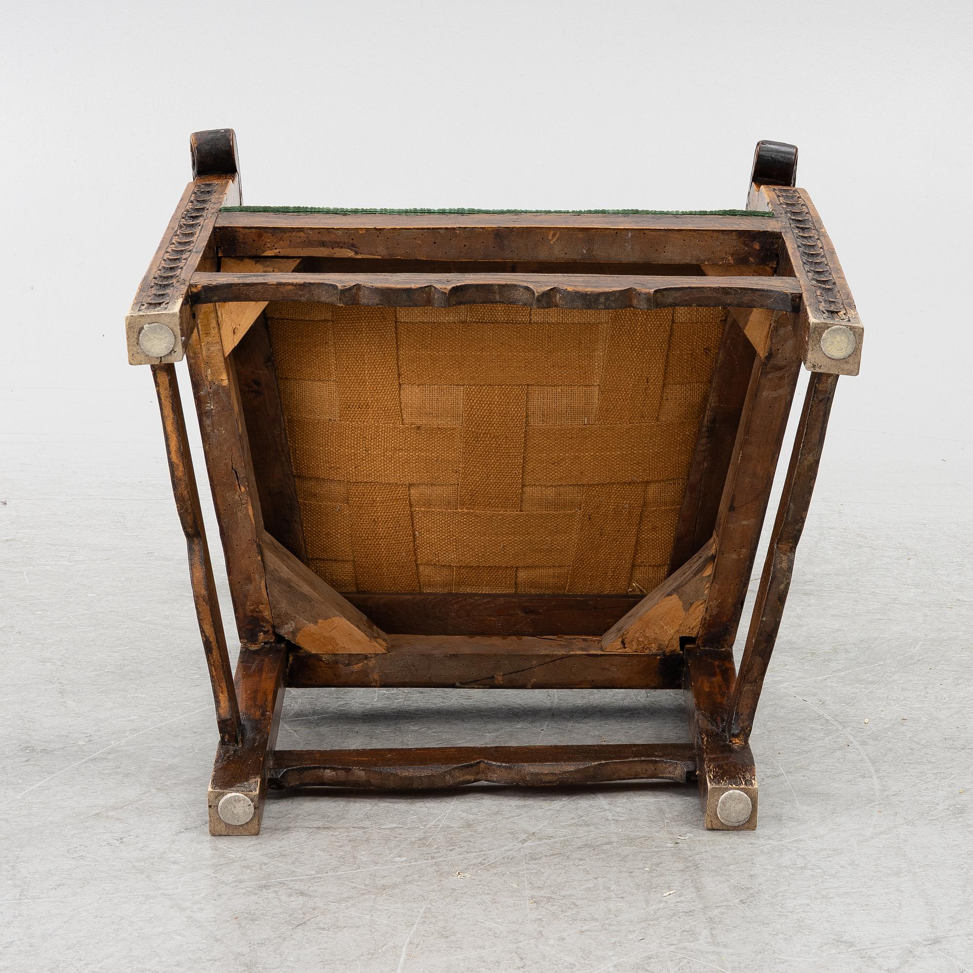 Wingback armchair, 18th century.