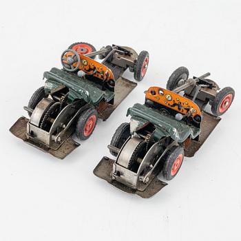 A set of five toy cars, mostly Schuco, Germany.