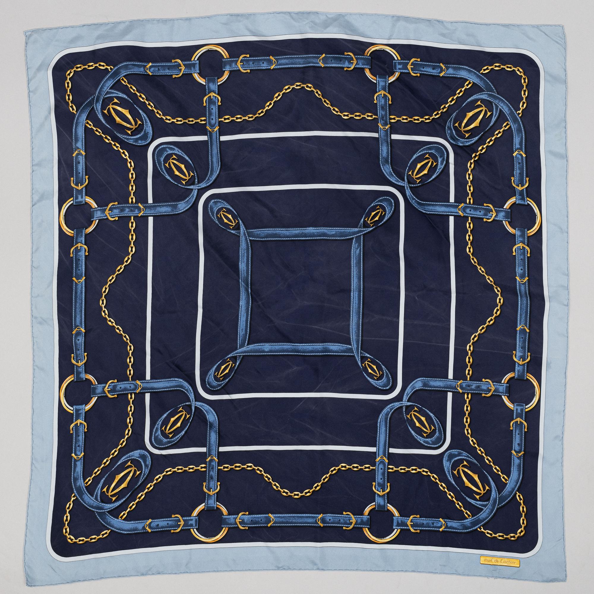 Cartier, scarf.