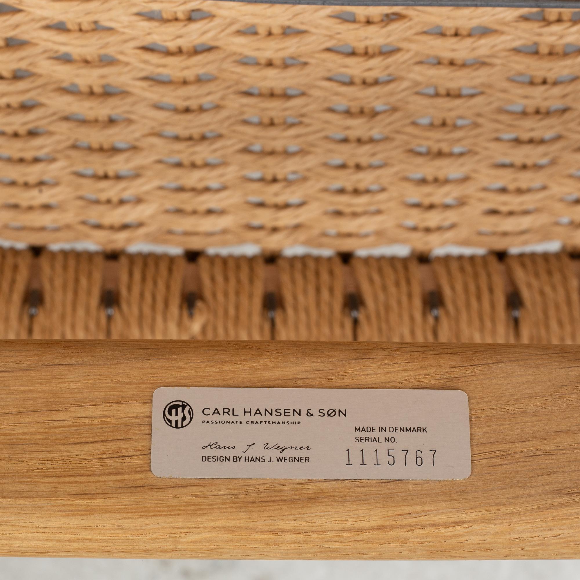 Hans J. Wegner, fåtölj, "CH25", Carl Hansen & Son, Danmark.