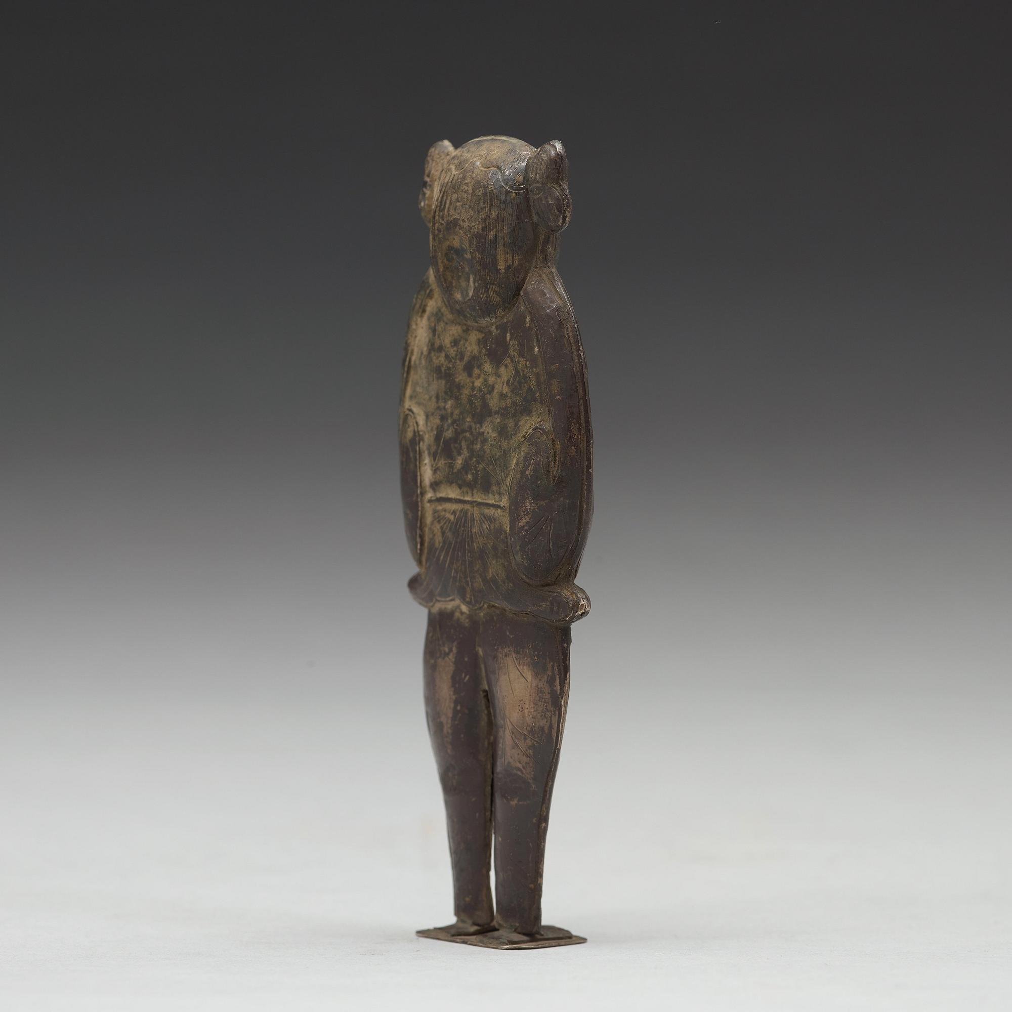 SKULPTUR, silver. Mingdynastin (1368-1644).