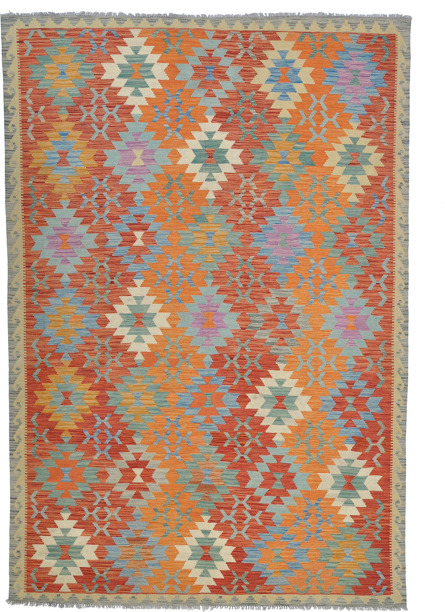 A CARPET, kilim, ca 292 x 201 cm.