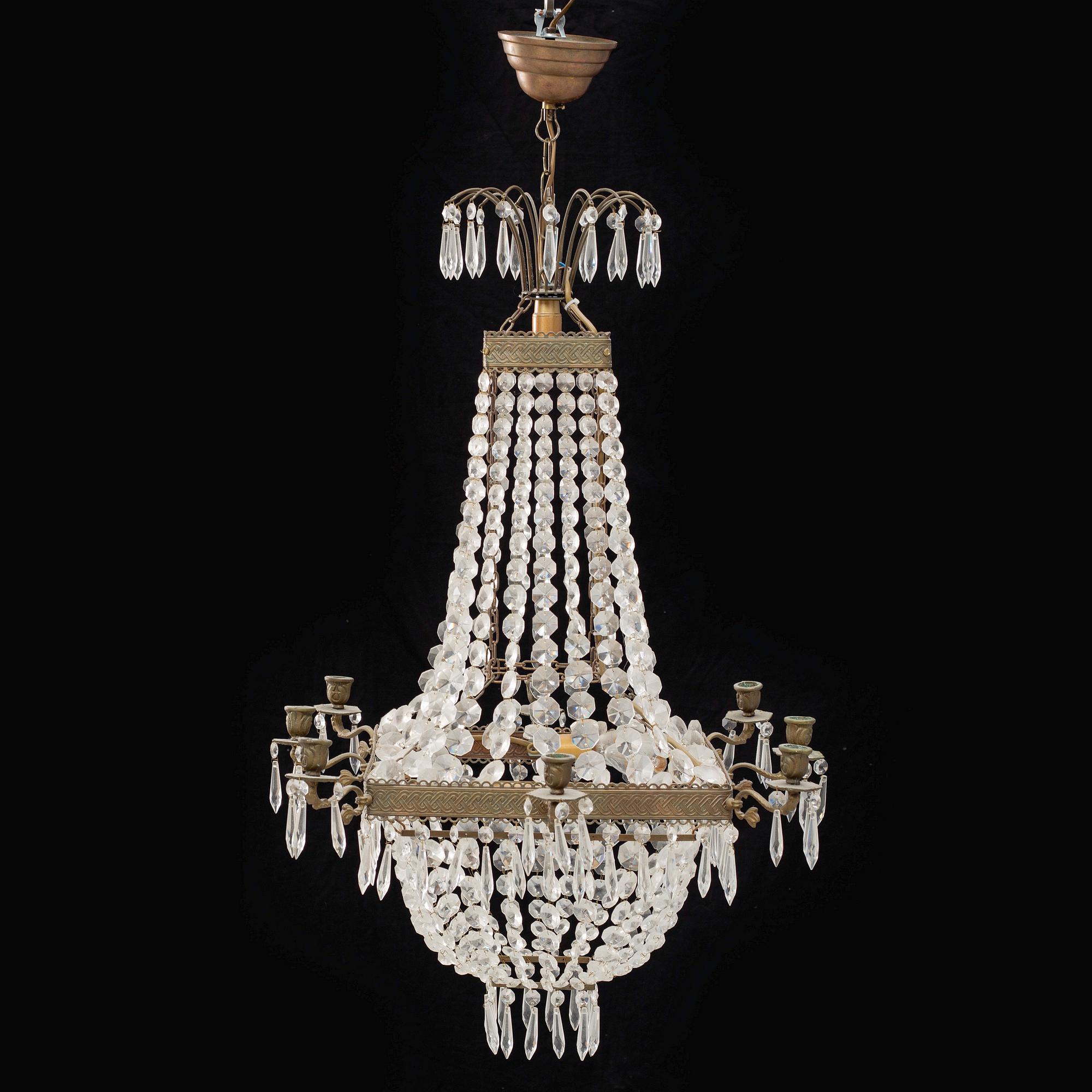 Chandelier, circa 1900.