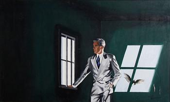 BJÖRKLUND, FRANK. Olja på duk, sign.