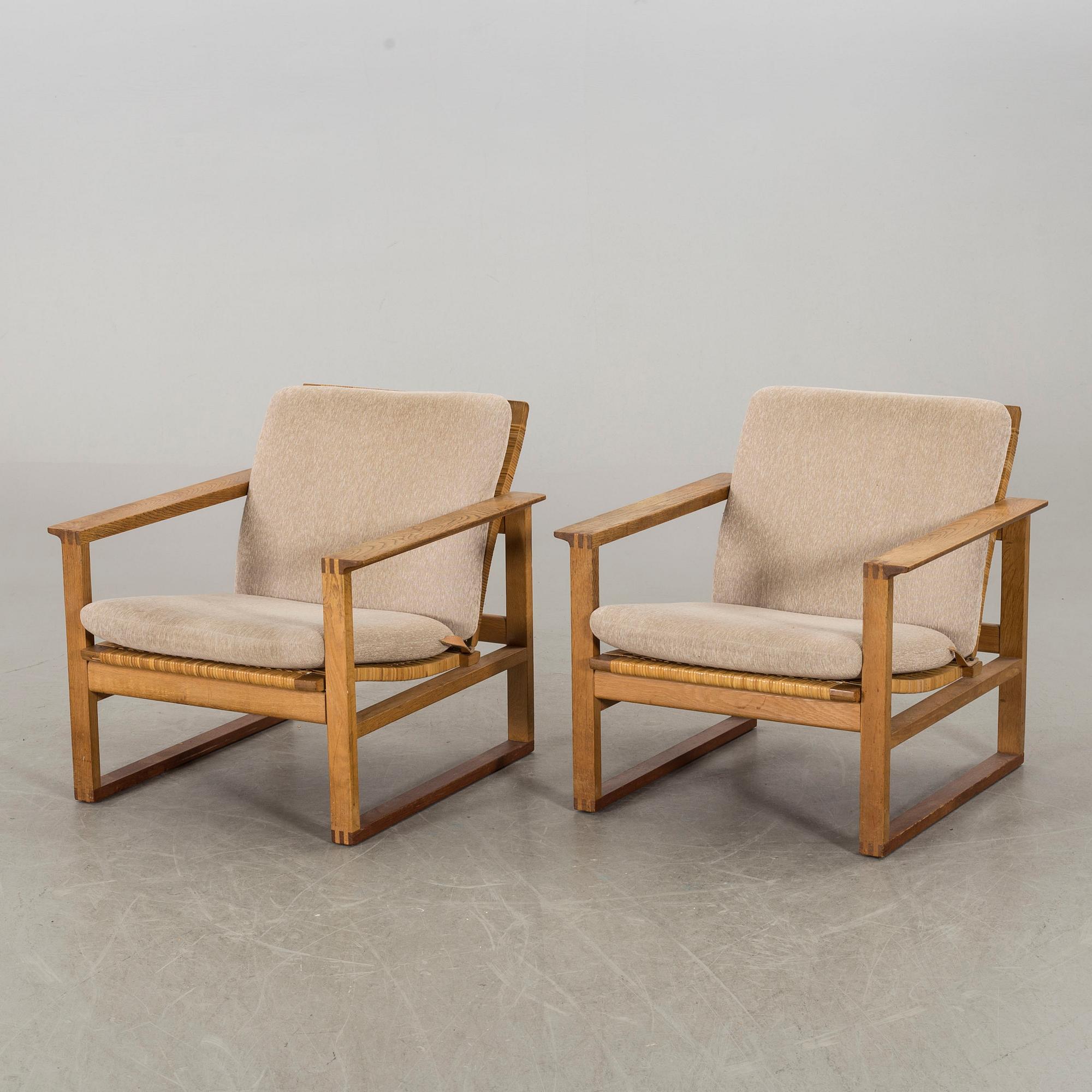 BØRGE MOGENSEN, a pair of armchairs model 2256 Denmark later part of the 20th century.