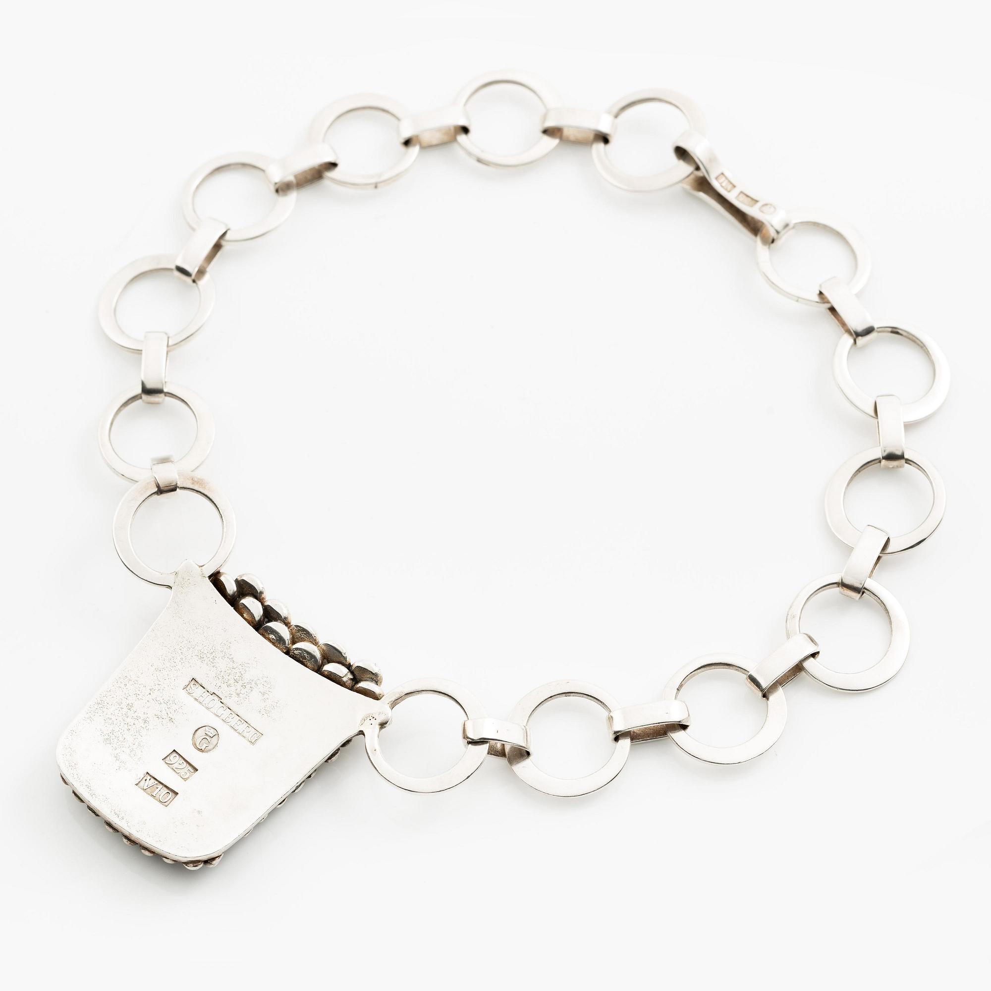 Sven-Erik Högberg, a necklace, sterling silver, Gothenburg 1961.