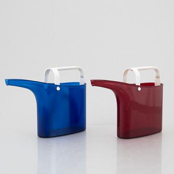 Stig Lindberg, two 'Fontana' watering cans, Gustavsberg 1967-72.