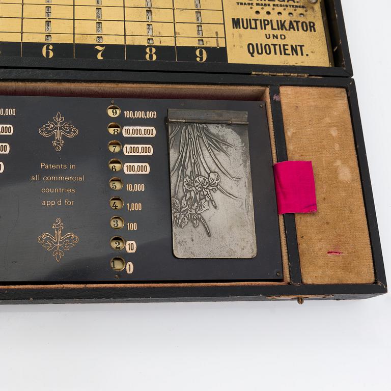 Laskukone, "Omega Calculating Machine", 1900-luvun alku.