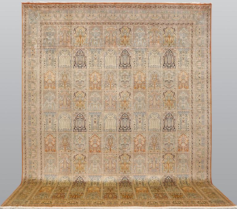A carpet Silke Kashmir, sk 24X24, ca 372 x 272 cm.