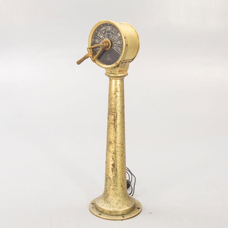 A 20th century first half engine-room telegraph, Chadburn Liverpool.