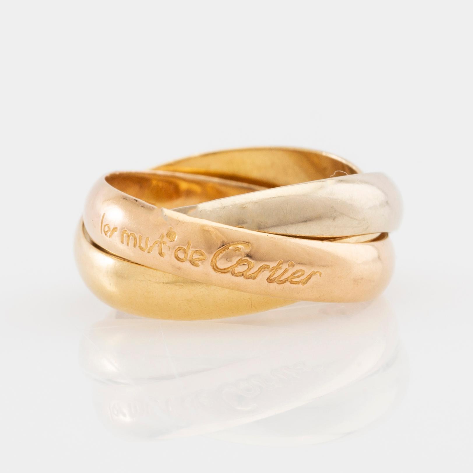 Cartier, Ring "Trinity" 18K trefärgat guld.