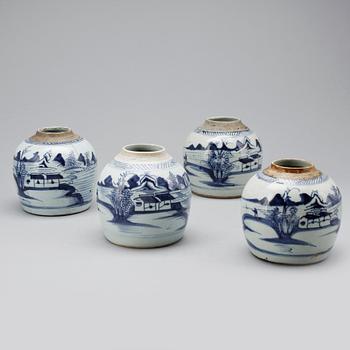 KRUS, 4 st. porslin, Kina. 1800-tal.