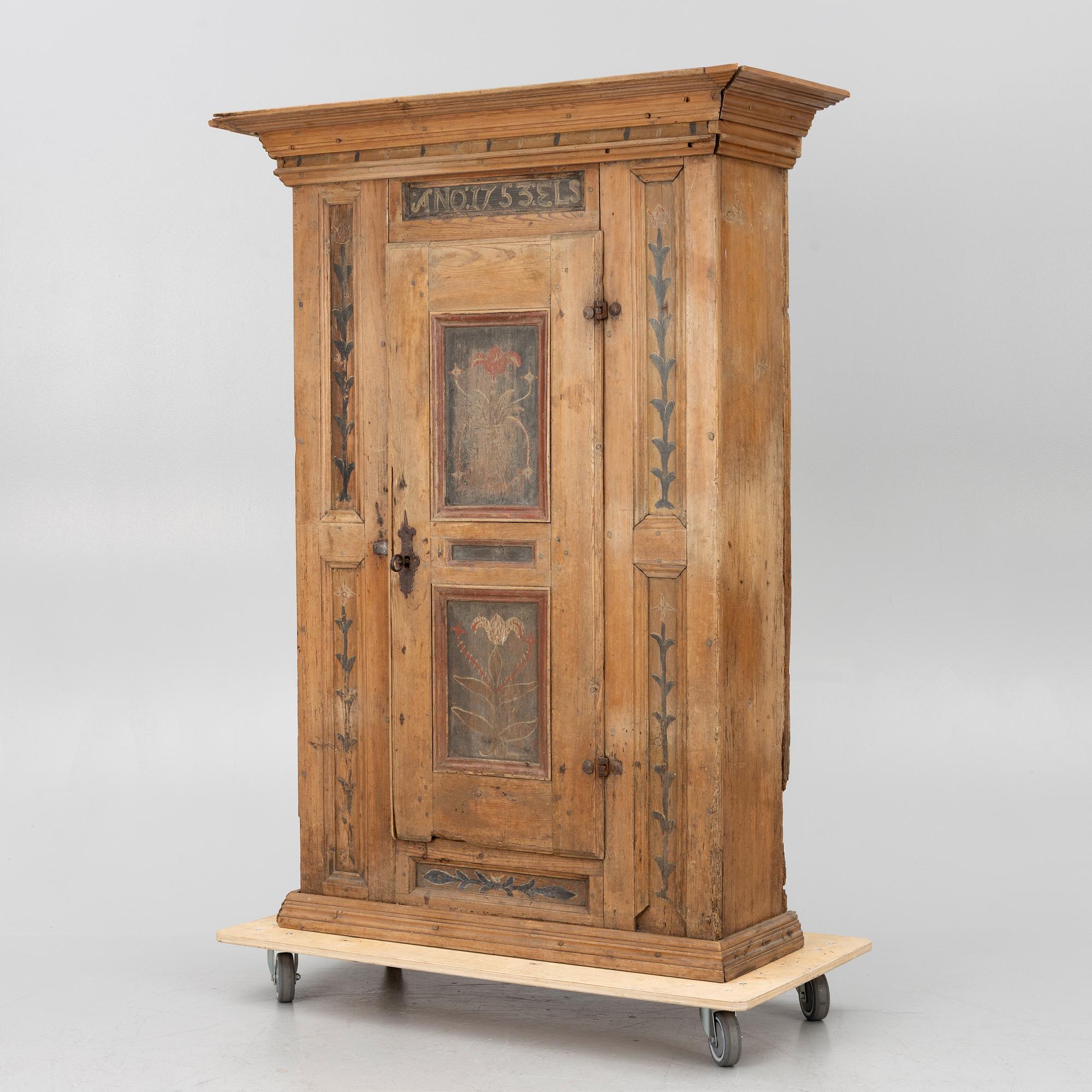 A Swedish provincial cabinet, dated 1753.