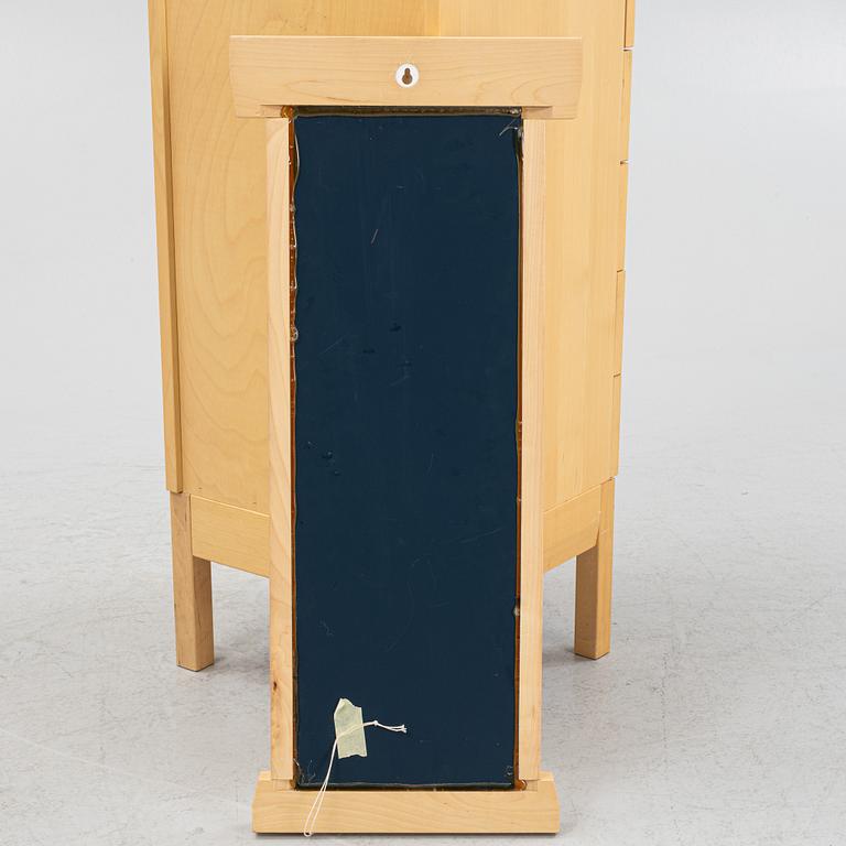 Karin Tyrefors, cabinet and mirror "Alfa" from Fröseke design, late 20th century.