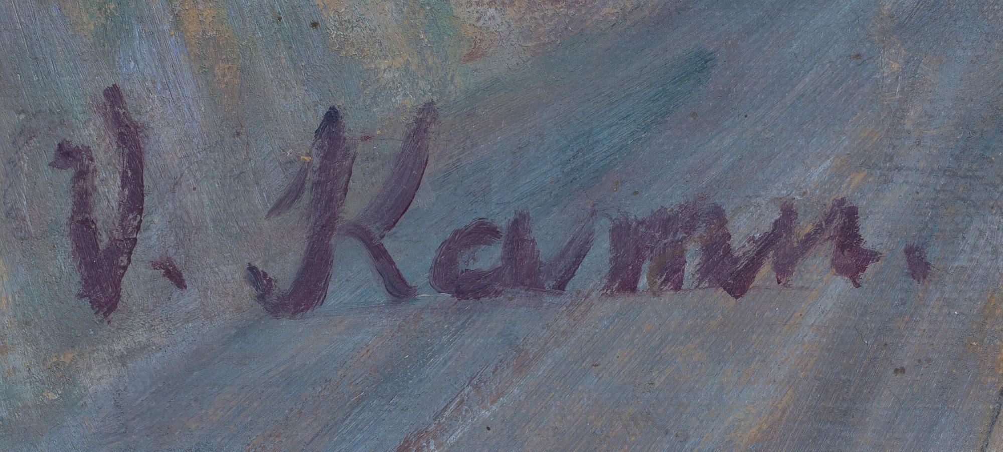 VÄINÖ KAMU, olja på duk, signerad.