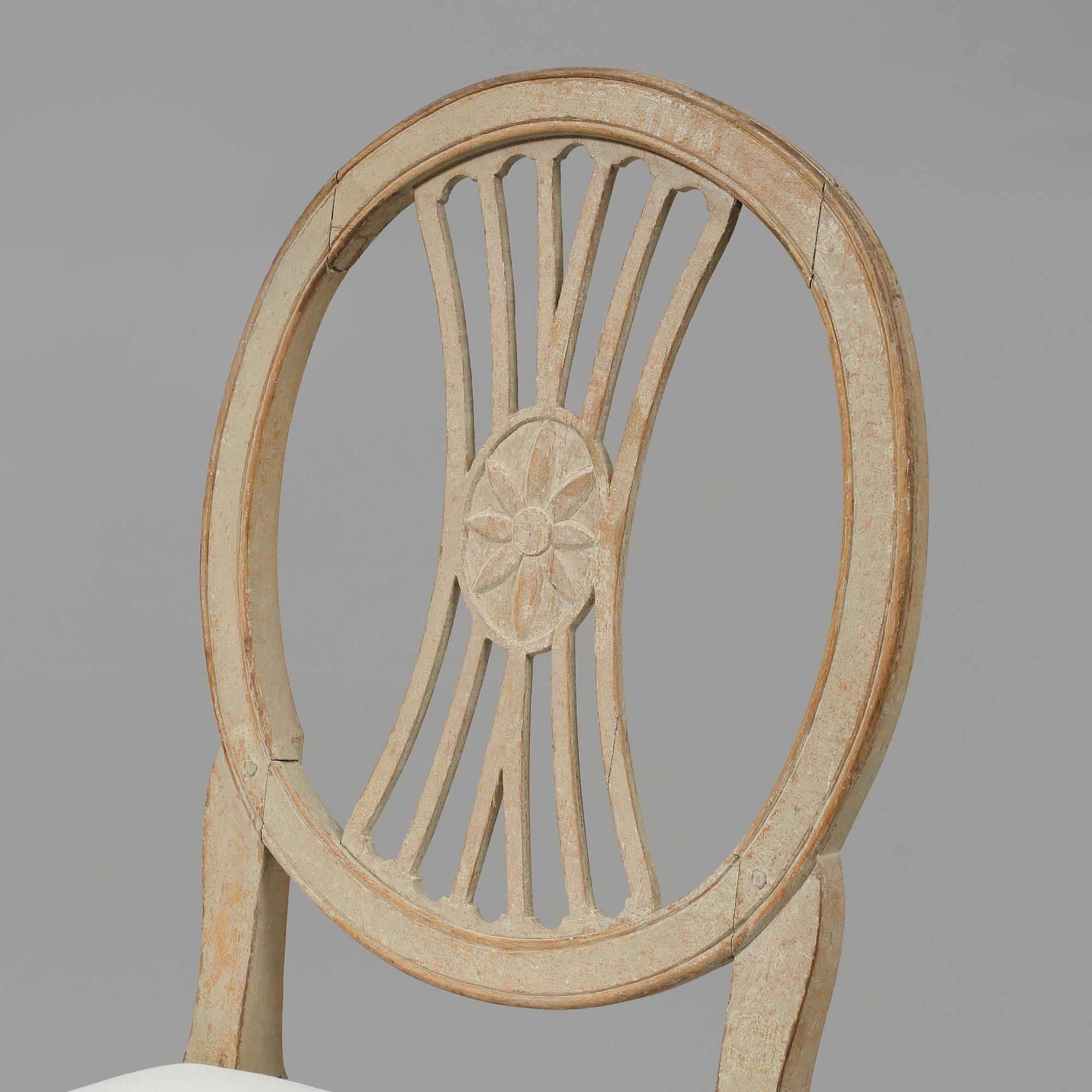 STOLAR, ett par, gustavianska, sent 1700-tal/tidigt 1800-tal.