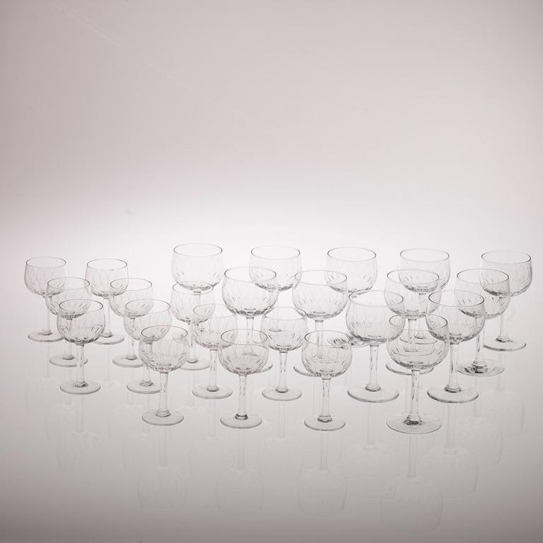 GLASSERVIS, 24 delar "Kilta" Göran Hongell, Iittala. Formgiven 1947.
