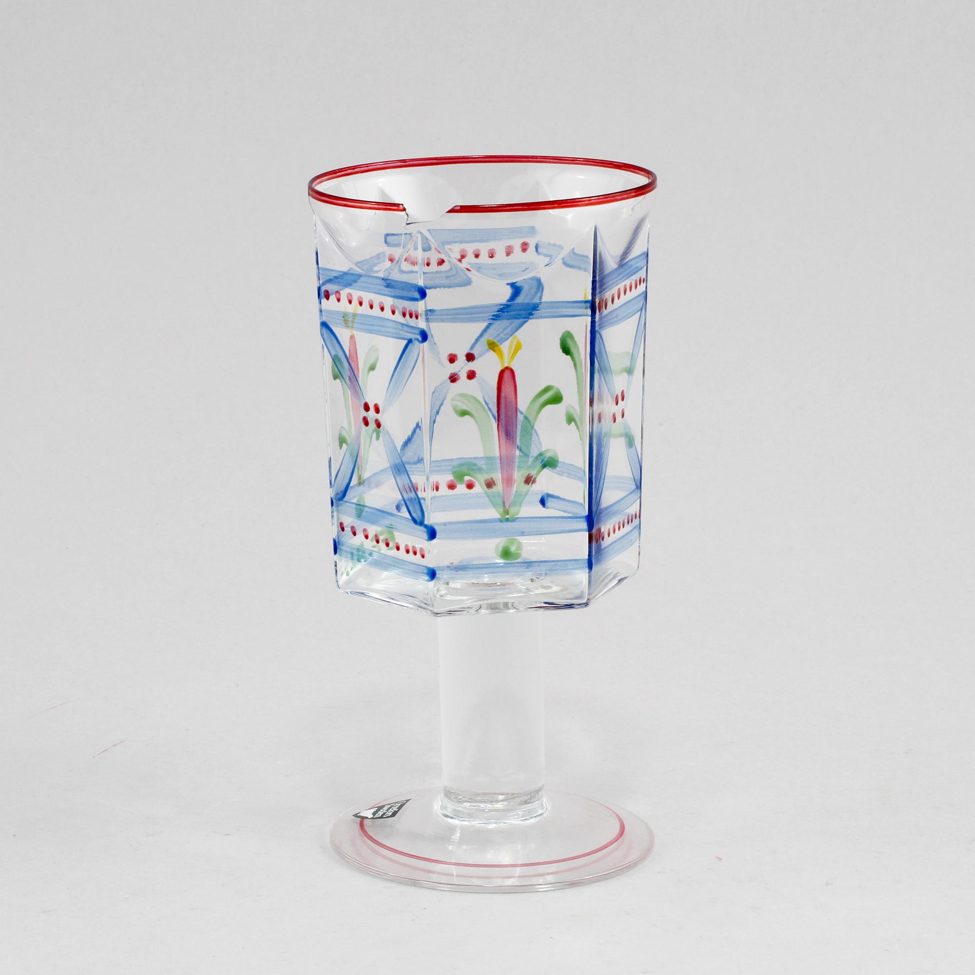 GLASSERVIS, 24 delar, Eva Englund, Orrefors, 1900-talets andra hälft.