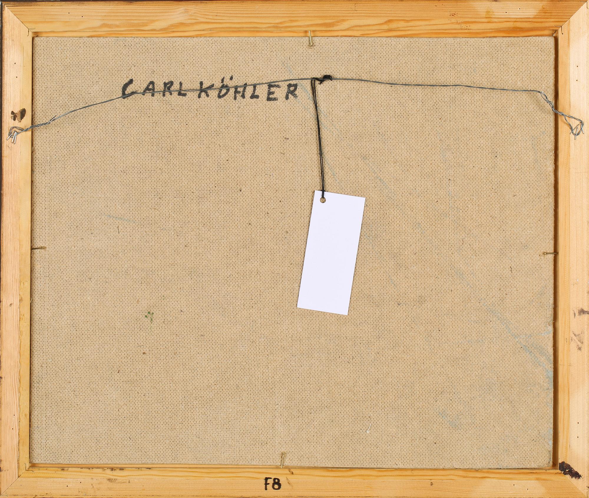 CARL KÖHLER, oljemålning, monogramsignerad.