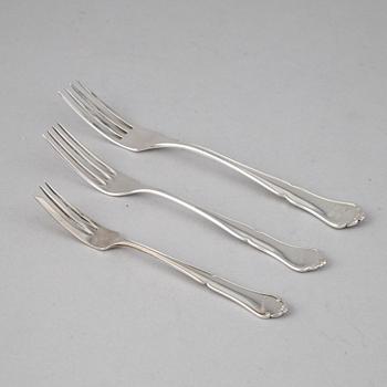 A Finnish silver cutlery, second half of the 20th century (63 pieces).