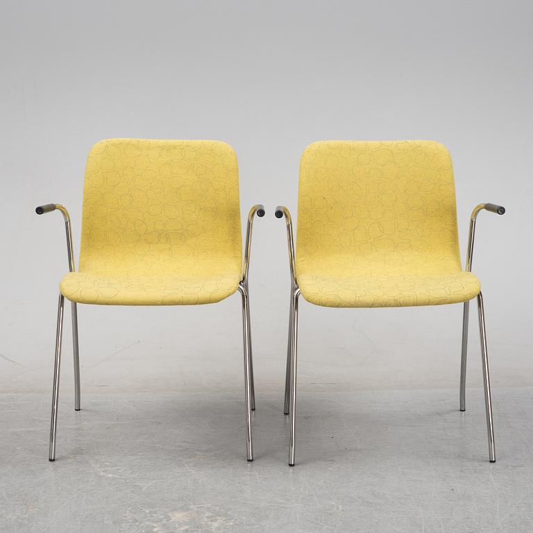 Claesson Koivisto Rune, karmstolar, 8 st "Cornflake", Offecct, daterade 2008.