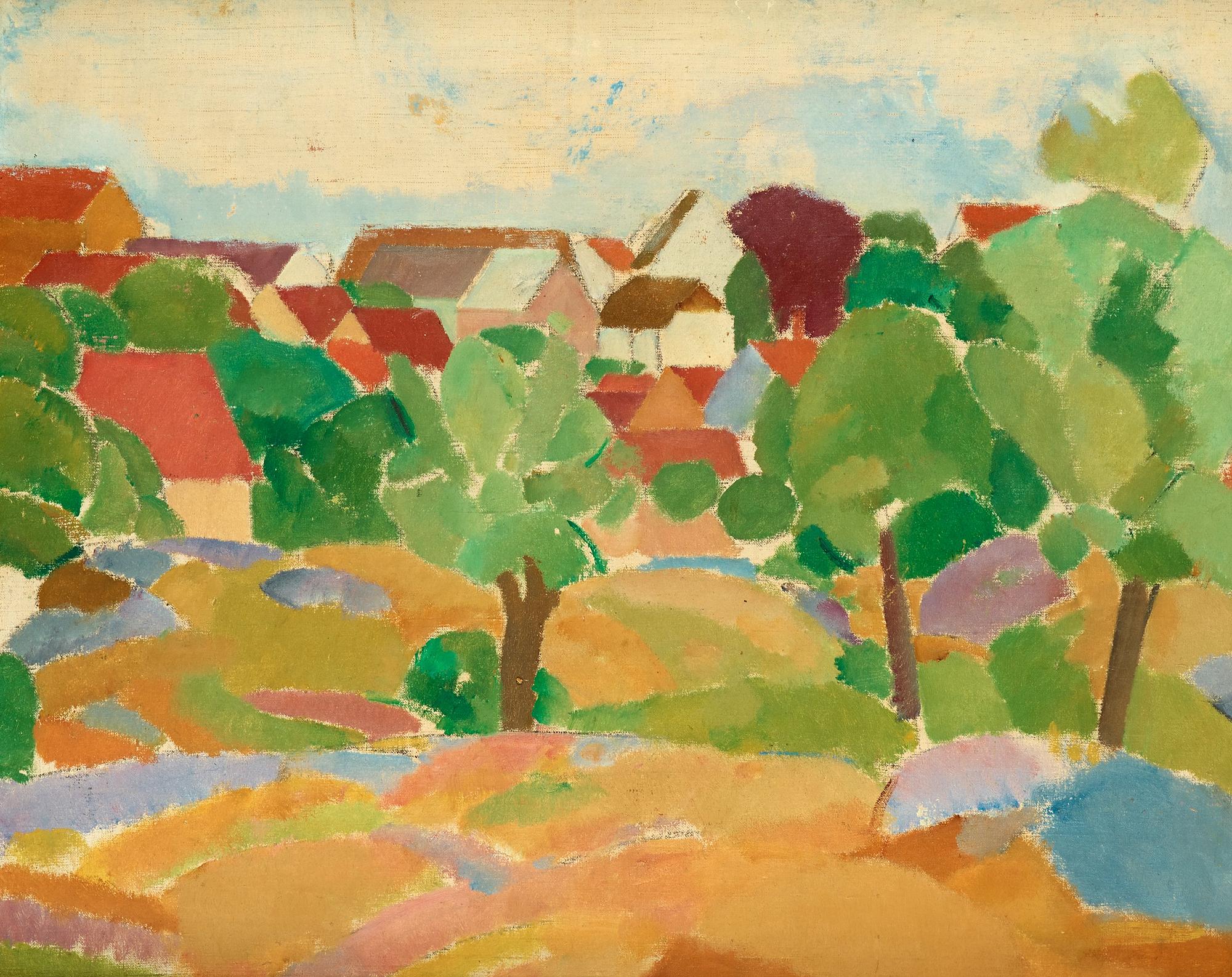 Karl Isakson, Sommarlandskap vid Svaneke.