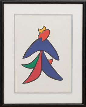 Alexander Calder · ALEXANDER CALDER, lithographe in colours, unsigned, from Derrière le Miroir 1963.