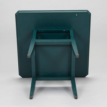 Eliel Saarinen, furniture, 5 pieces, "Blue suite" for Adelta, Finland 1980s.