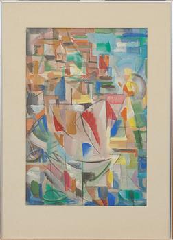 JULES SCHYL, gouache, signerad.