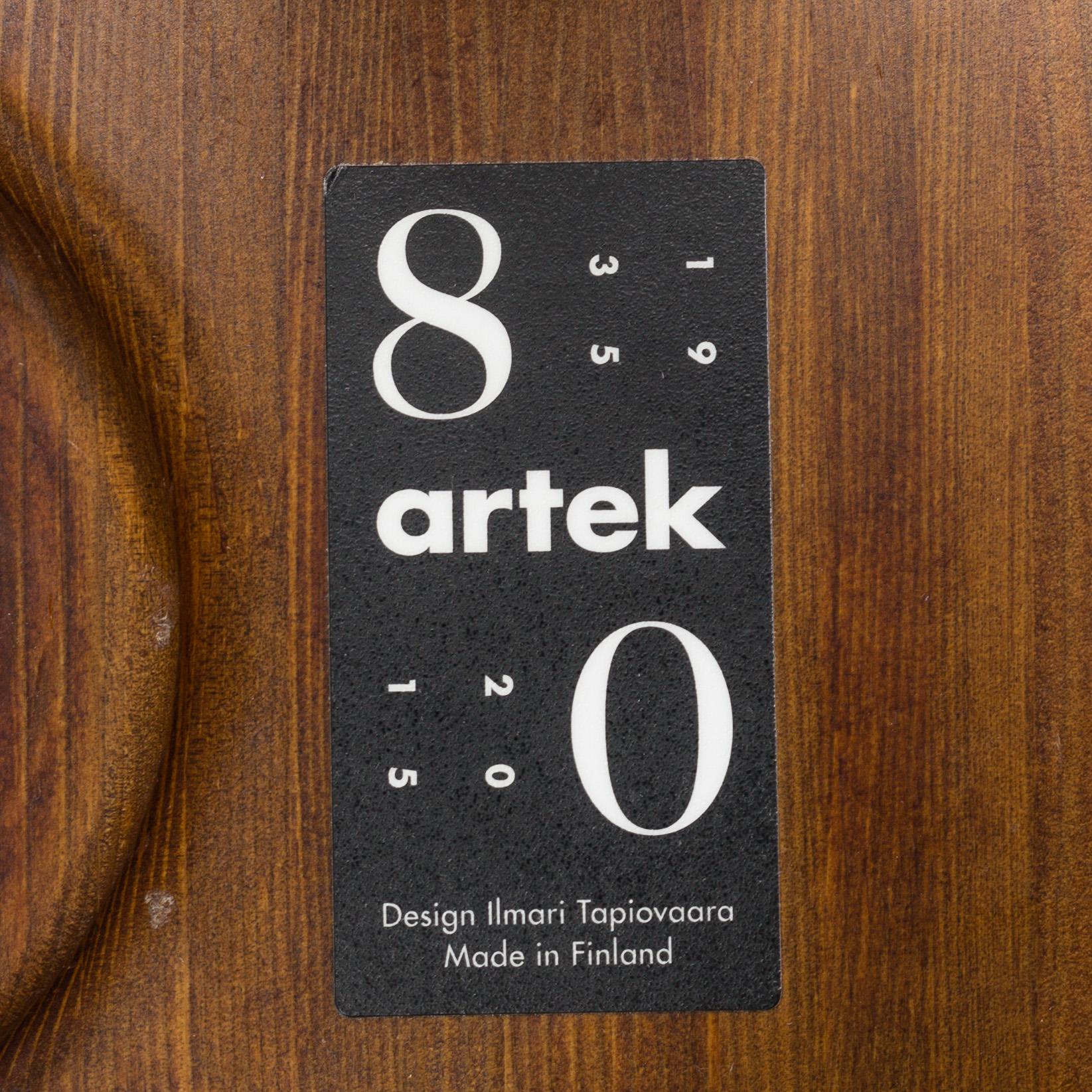 ILMARI TAPIOVAARA, pallar, a set of three "Pirkka" stools, Artek, Finland.