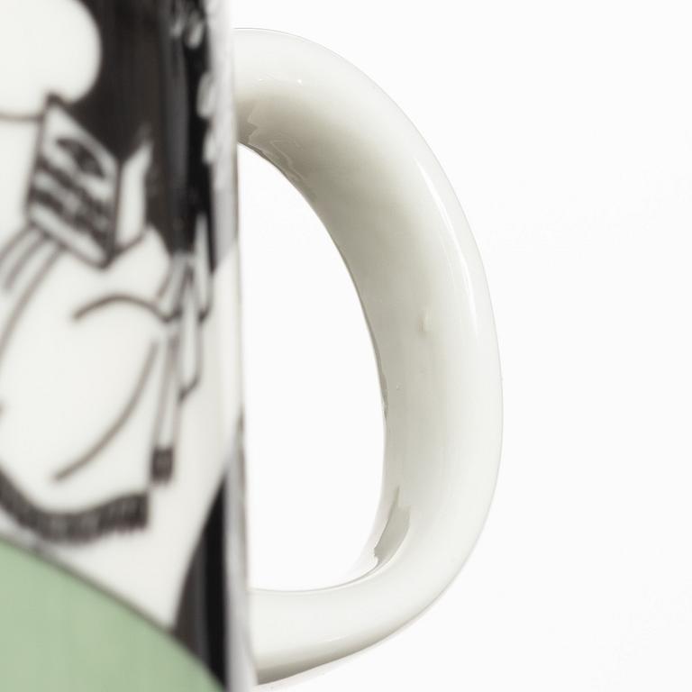 Moomin Mug Green, Arabia, Finland 1990-1993.