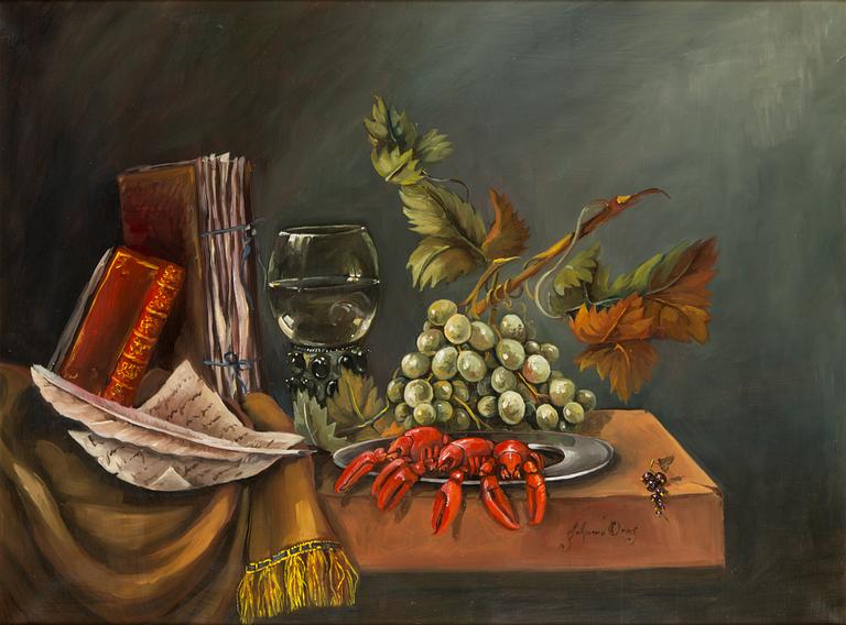 Johanna Oras, oil on canvas, signed.