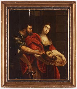 Peter Paul Rubens, follower of, Salome with the Head of John the Baptist on a Plate.