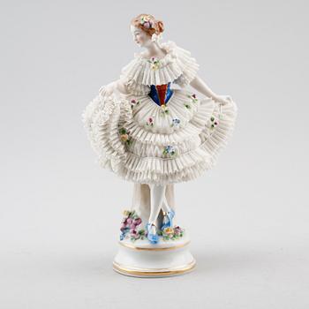 FIGUR, porslin, Sitzendorf, Tyskland, 1900-talets första hälft.