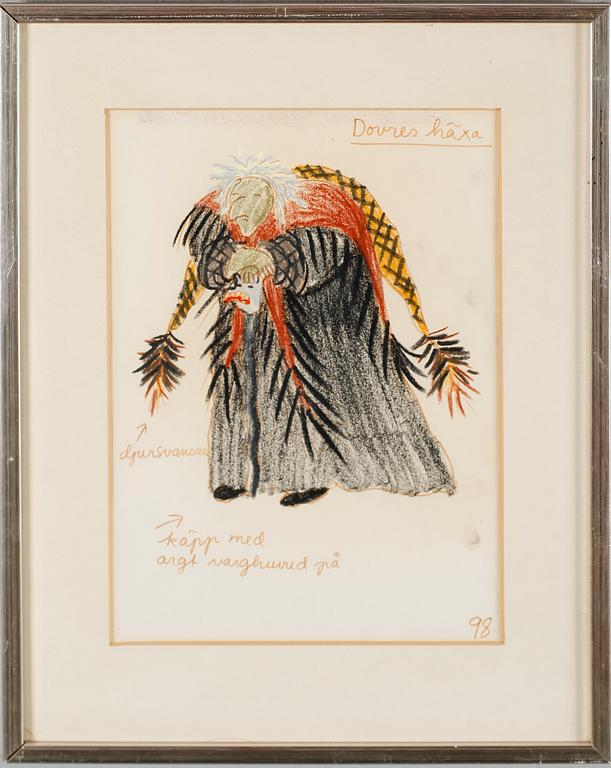 MARIE LOUISE DE GEER-BERGENSTRÅHLE, 11 st, blandteknik, en signerad.