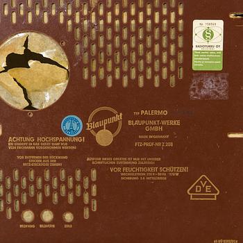 A radio cabinet, mid-20th century.