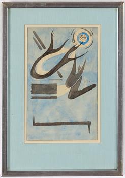 Stellan Mörner, "Omslag till en årsberättelse för Riksförbundet för bildande konst".