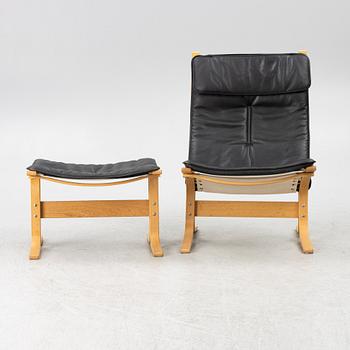 Ingemar Relling, fåtölj med fotpall, "Siesta" Westnofa, Norge.