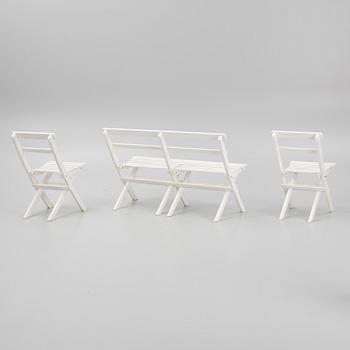 Trädgårdsgrupp, 4 delar, "Torpet", Hillerstorp.