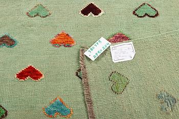 An Afghan kelim carpet, c. 295 x 204 cm.