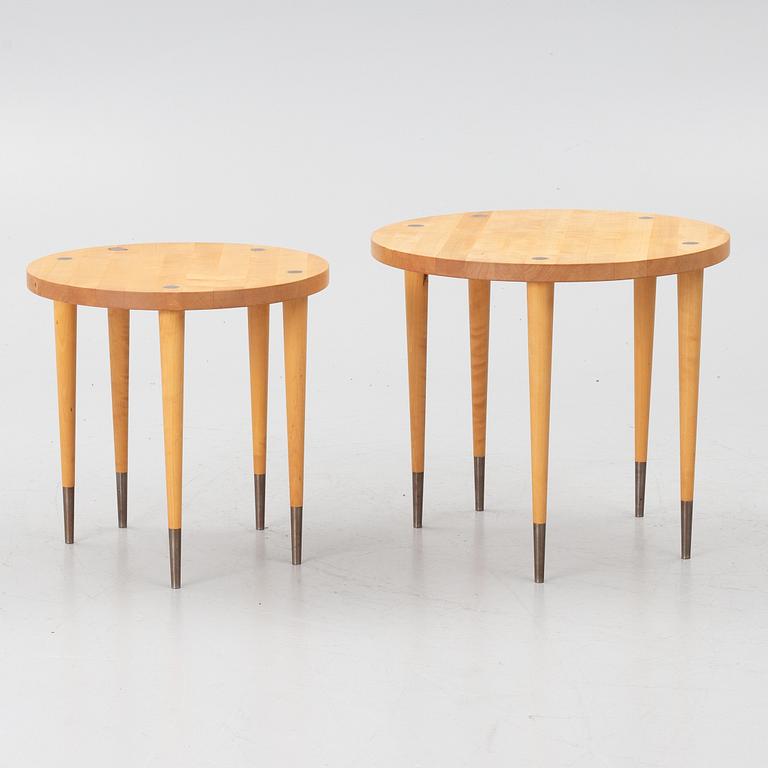Coffee tables, 2 pieces, Trä Tina, late 20th century.