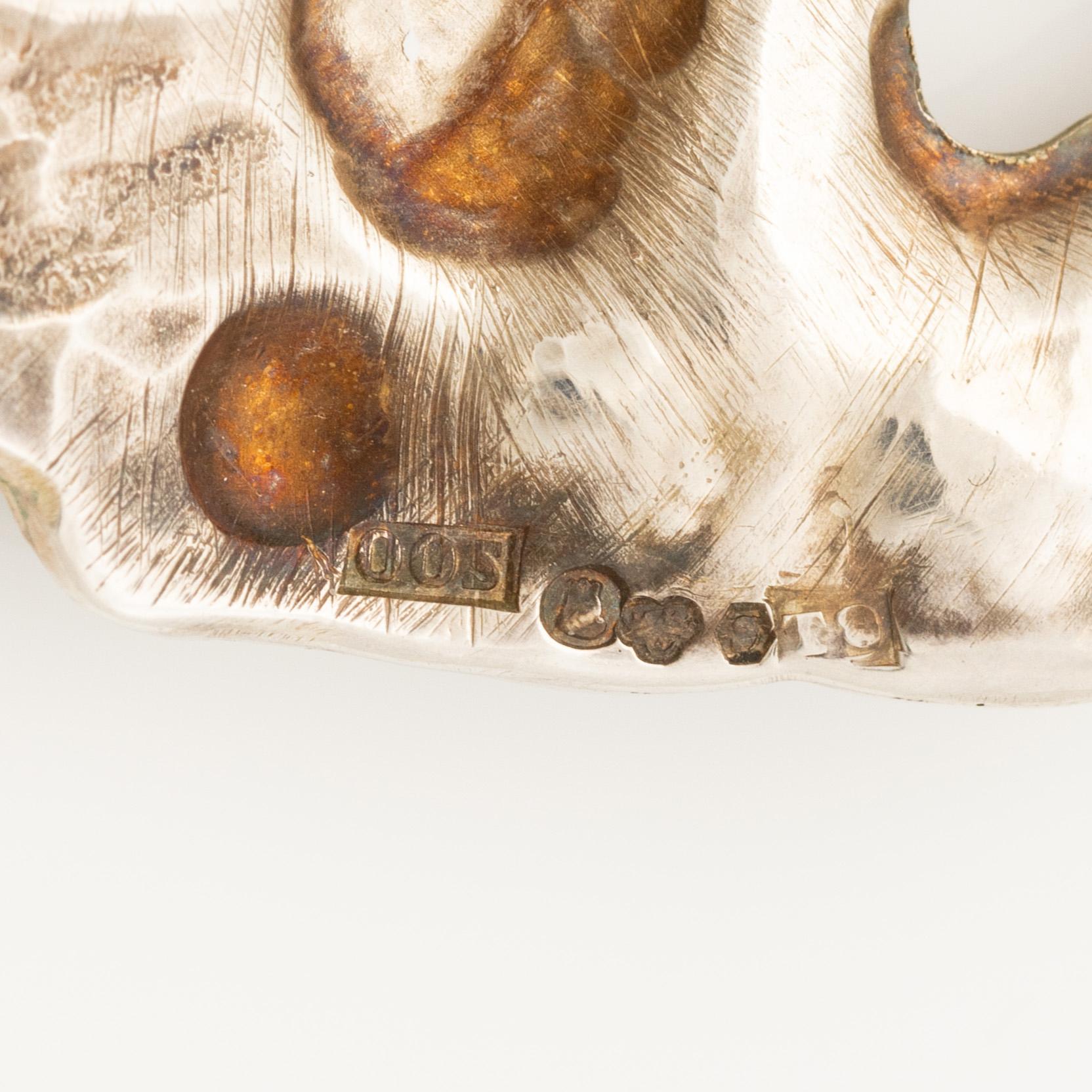 Olle Ohlsson, en brosch, silver, Stockholm 1969.