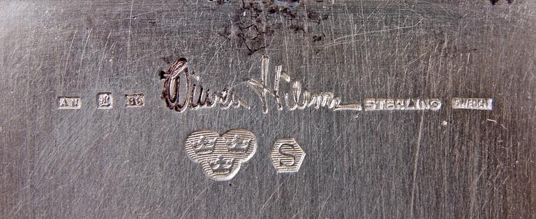 CIGARETTETUI, Sterlingsilver. Wiwen Nilsson  1952.