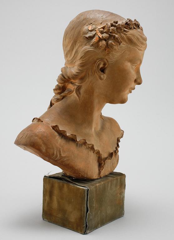 WERNER ÅKERMAN, sculpture, earthenware, signed and dated 1882.