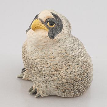Paul Hoff, a 'Strix Nebulosa' stoneware sculpture, Gustavsbergs studio 1991.
