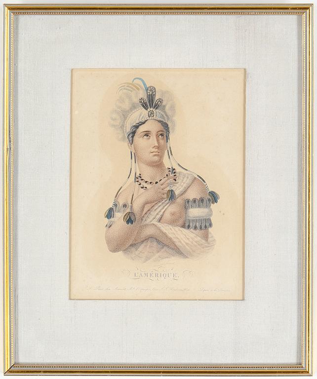 GRAVYRER, 4 st, omkring sekelskiftet 1800/1900.