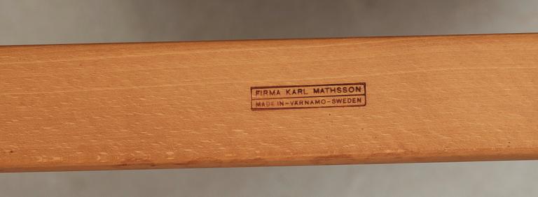 A Bruno Mathsson lounge chair, Firma Karl Mathsson, Värnamo, Sweden 1950's.